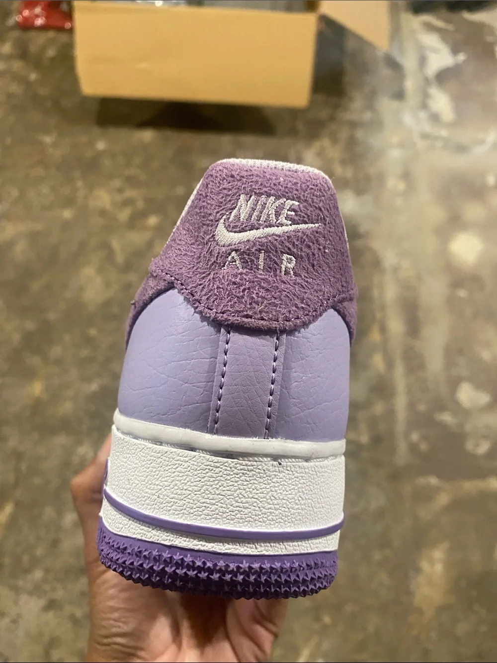 Nike Air Force 1 Low — Light Lavender & Deep Purple Women’s Sneakers